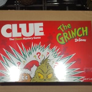 Dr. Seuss The Grinch Clue Board Game - Red and Green